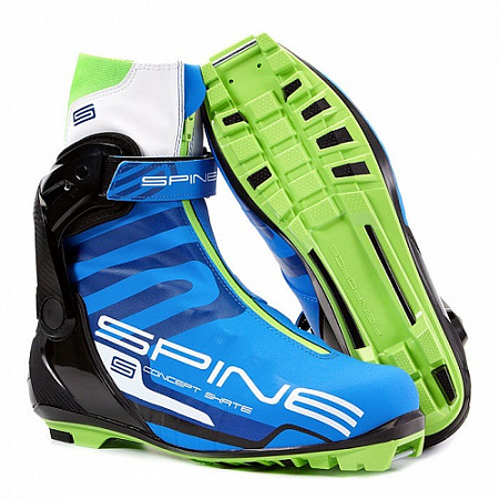 Ботинки лыжные Spine NNN Concept Skate PRO blue/green