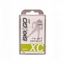 Парафин SKI-GO XC 60гр. зеленый -7...-20